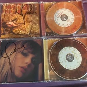 SIGNED Taylor Swift Midnights CDs 2 Variants and Folklore Target edition